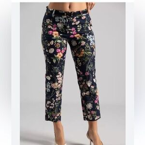 Cambio Floral Pant Print Pant cigarette trousers